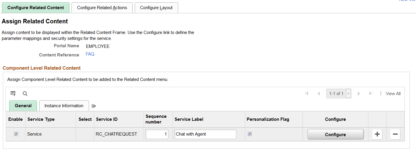 Assign Related Content Page