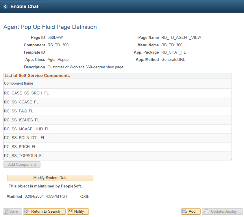 Agent Popup Fluid Page Definition