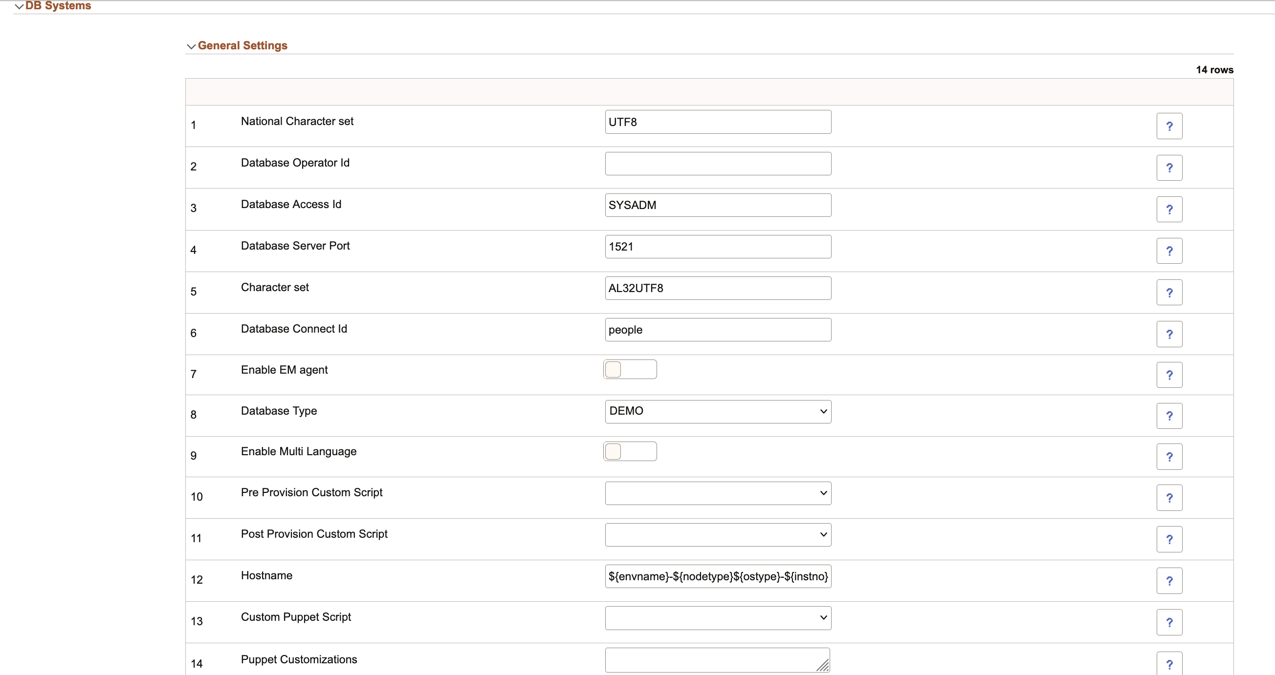 DB Systems page