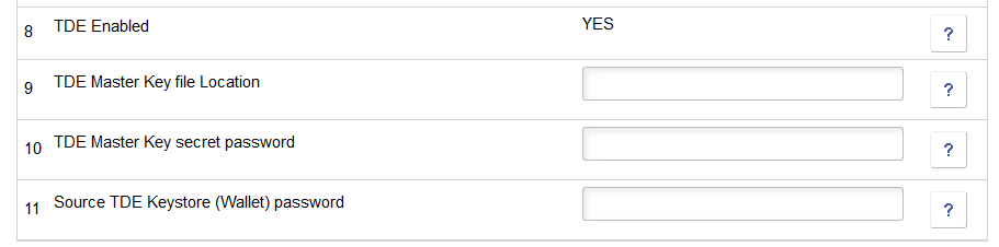 TDE Specific Fields in Custom Attributes Page