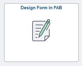 Design Form in FAB Tile