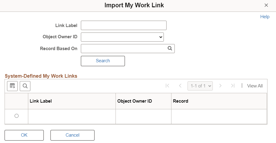 Import My Work Link