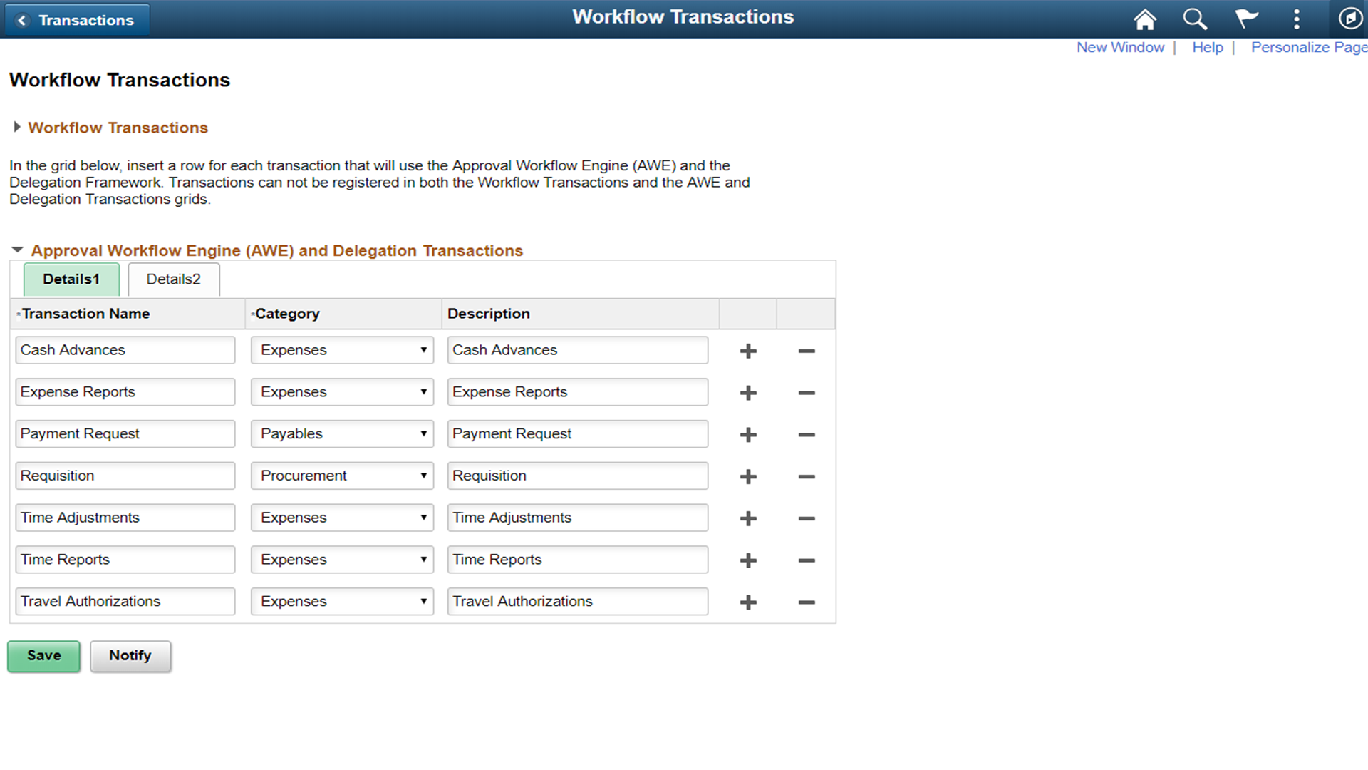 Workflow Transactions Details 1 page