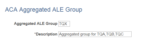 ACA Aggregated ALE Group page