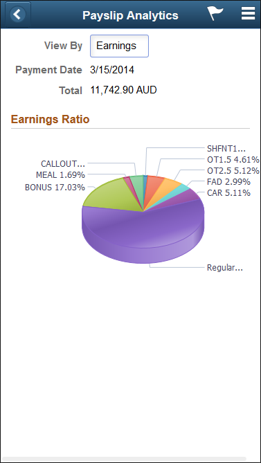 (Smartphone) Payslip Analytics page