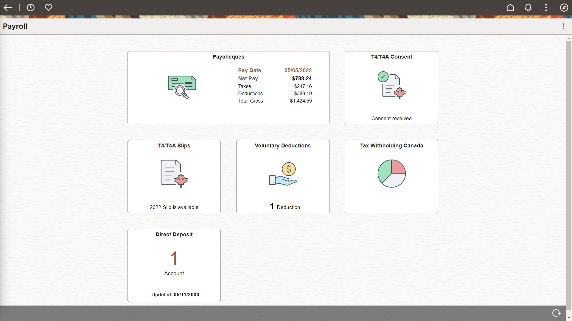 (CAN) Payroll Dashboard