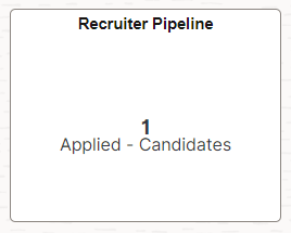 Recruiter Pipeline tile