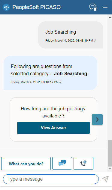 PICASO - Job Searching