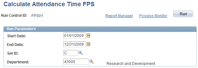 Calculate Attendance Time FPS page