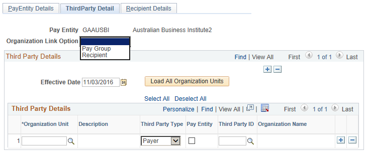 Third Party Detail Page