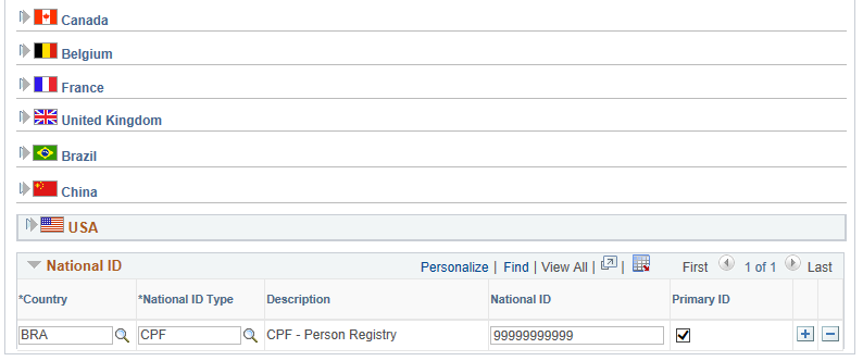 Enter dependent information on the Personal Profile page (2 of 2)