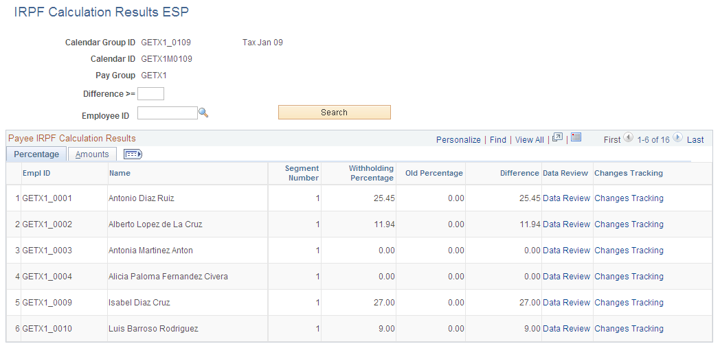 IRPF Calculation Results ESP page