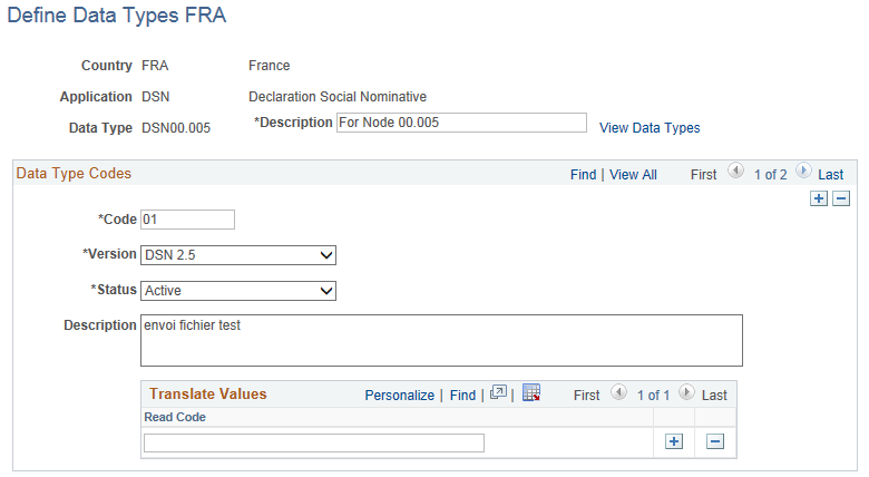 Define Data Types FRA Page