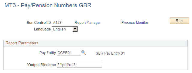 MT3 - Pay/Pension Numbers GBR page