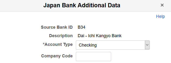 Japan Bank Additional Data page