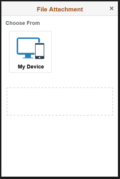 (Smartphone) File Attachment Modal