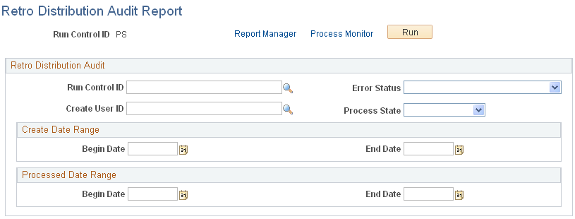 Retro Distribution Audit Report page