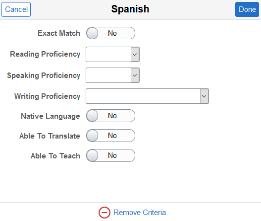 <><Edit Criteria> page