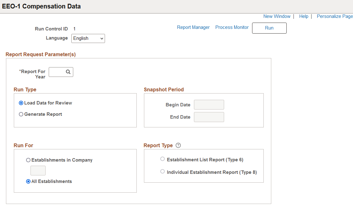 EEO-1 Compensation Data page