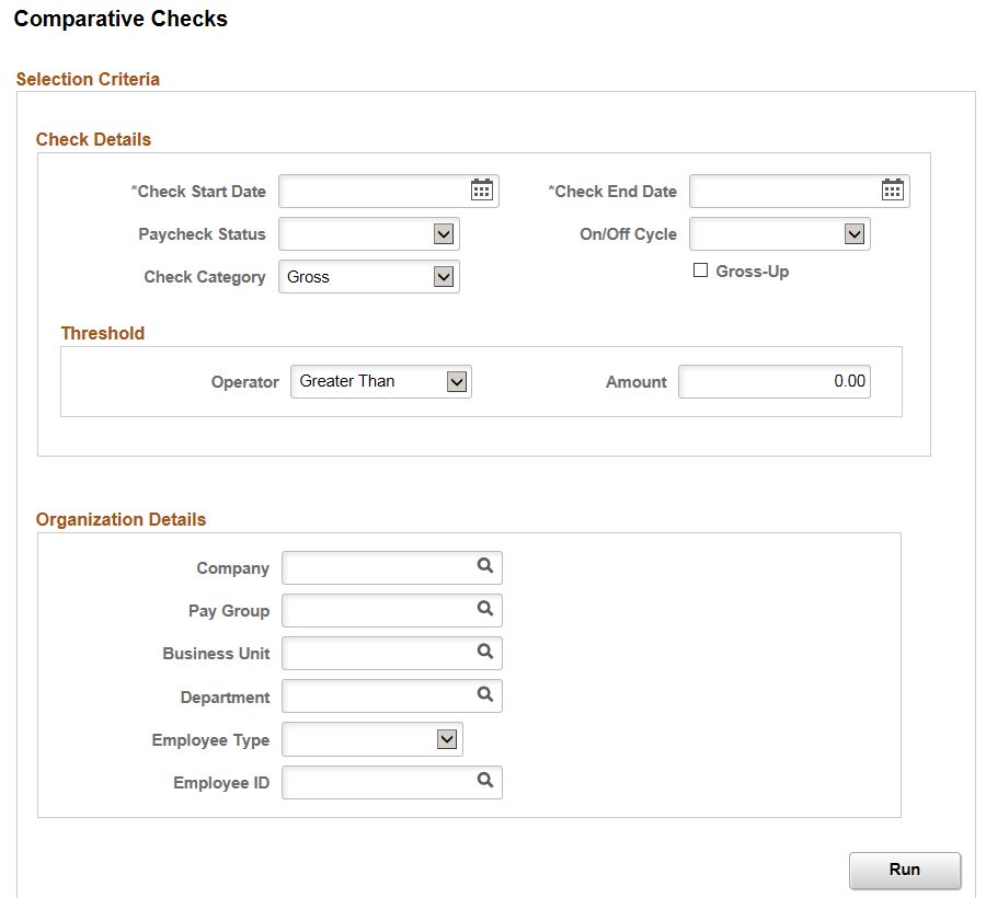 Comparative Checks Page Fluid