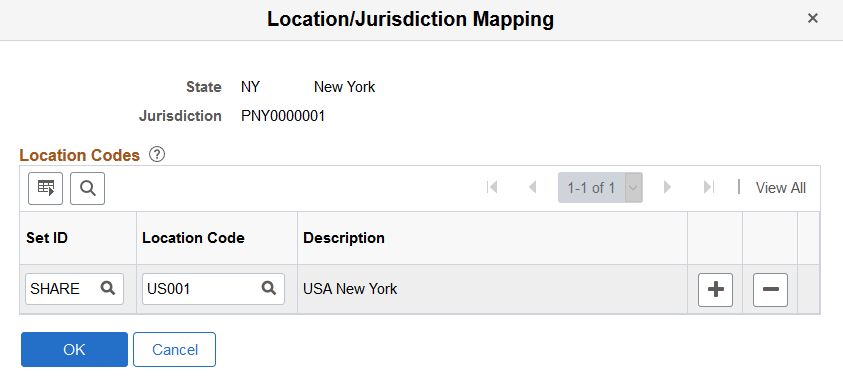 Location/Jurisdiction Mapping page