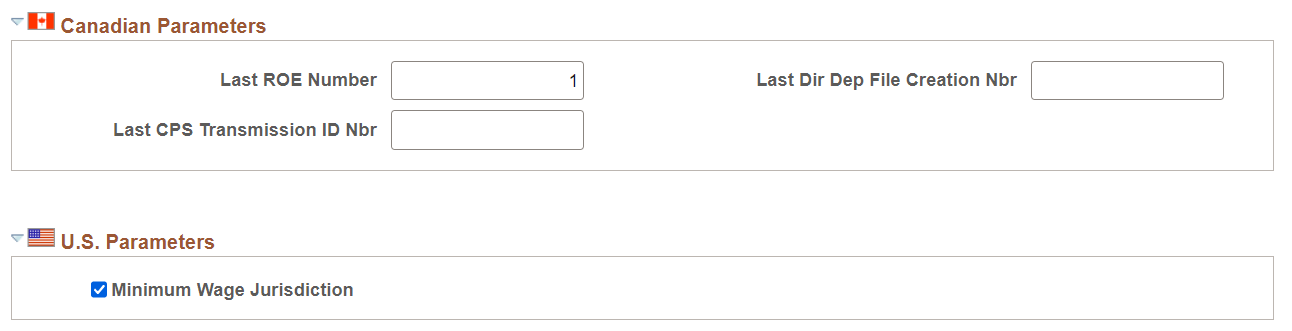 Payroll for NA Installation page (3 of 3)