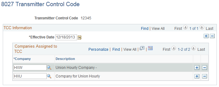 8027 Transmitter Control Code page