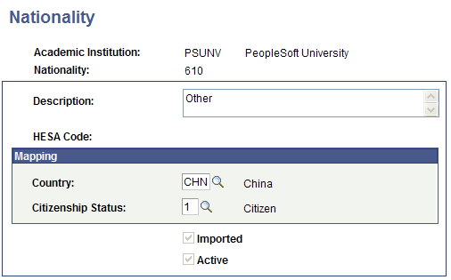 Nationality page
