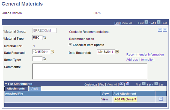 General Materials page