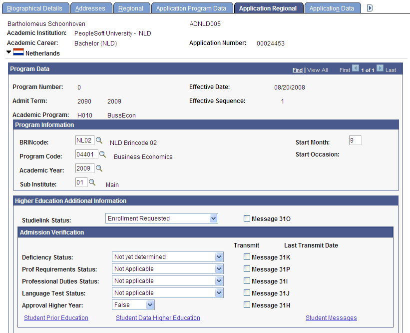 Application Regional page: Netherlands (1 of 2)