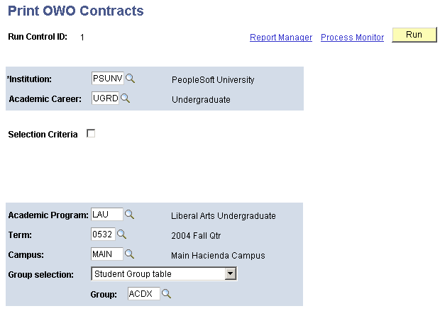 Print OWO (Onderwijsovereenkomst) Contracts