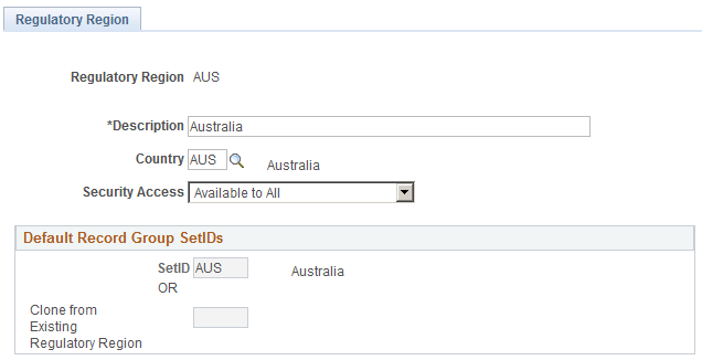 Regulatory Region page