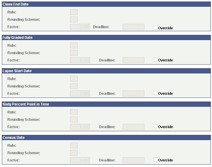 Dynamic Class Data page (2 of 2)