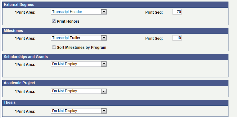 Degrees/Program page (2 of 2)