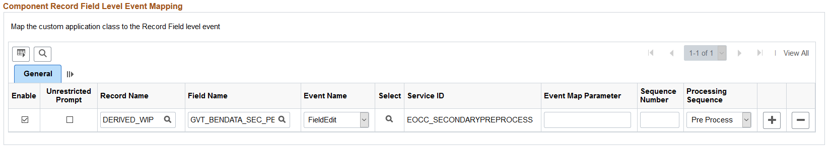 Event Mapping Manually