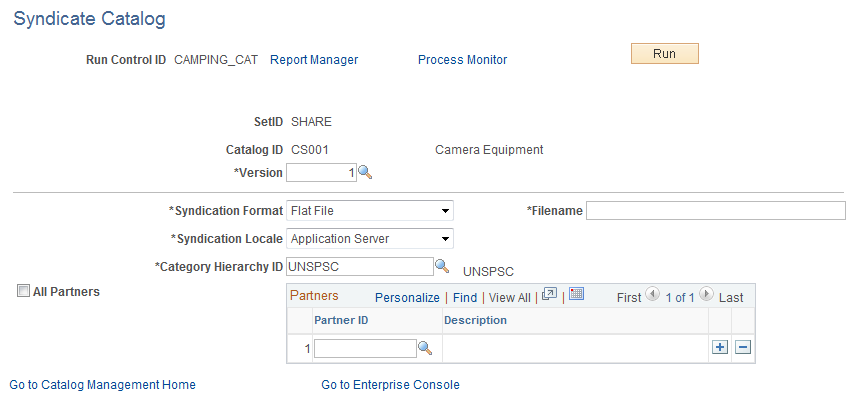 Syndicate Catalog page