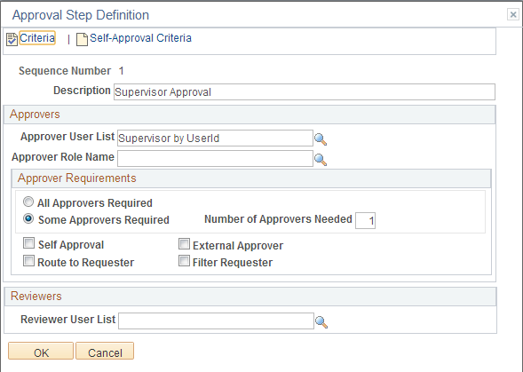 Approval Step Definition - Details