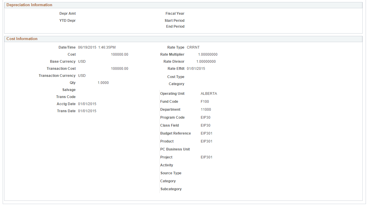 Financial Transaction Page (2 of 2)