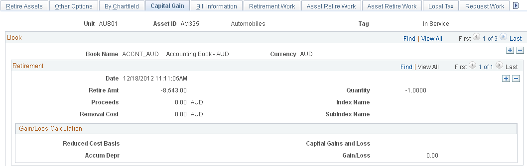 Capital Gain page