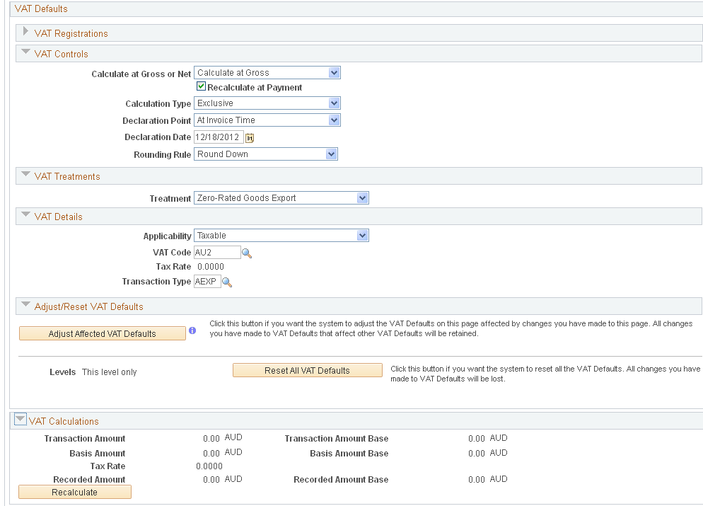 VAT page (2 of 2)