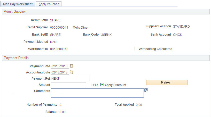 Man Pay Worksheet page