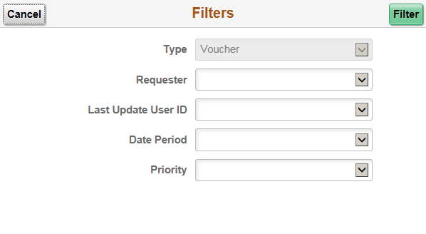 Filters Page