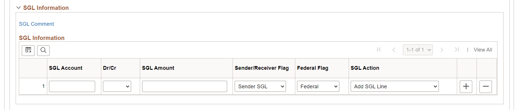 Receivable IPAC Transactions page (3 of 3)