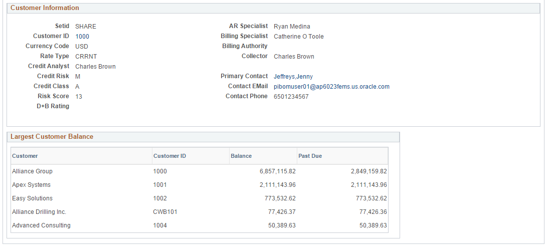 Customer Hierarchy - Customer Details tab (2 of 2)