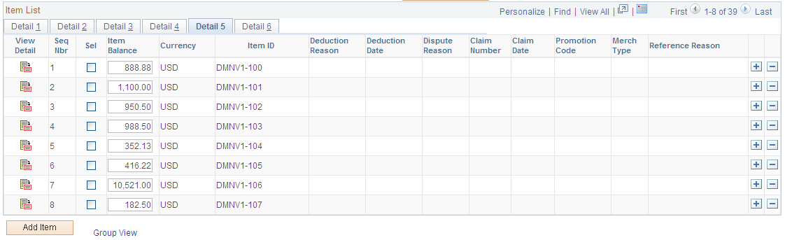 Maintenance Worksheet - Worksheet Application page (Detail 5 tab)