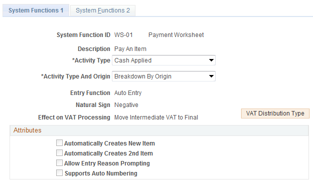 System Functions 1 page