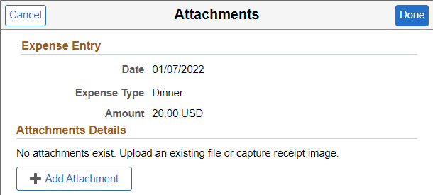 Attachments (line Expenses desktop)