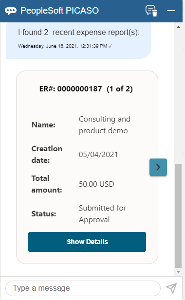 Show my Pending Reports - Results