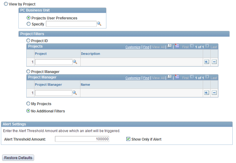 Personalize Total Expense Costs page (2 of 2)