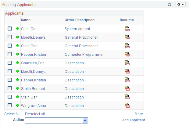 Pending Applicants pagelet